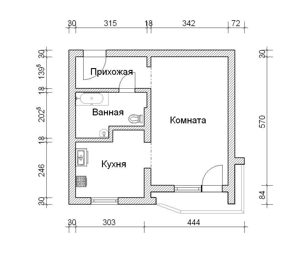 Размер квартиры