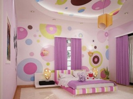 На фото - интерьер детской комнаты для девочки, interiordesignforhouses.com