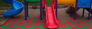 Плитка резиновая для детских площадок