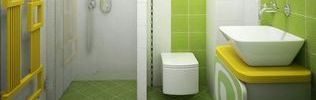 Дизайн проект для ванной комнаты
