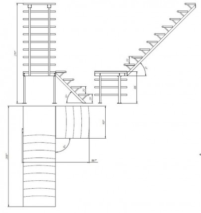Типы лестниц и преимущества изготовления каркаса из профильной трубы