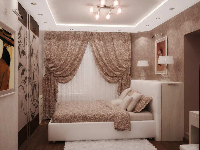 Дизайн штор для спальни